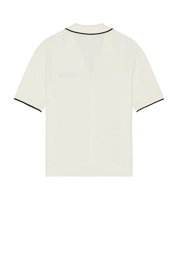 view 2 of 4 Knit Button Down Shirt in Warm White