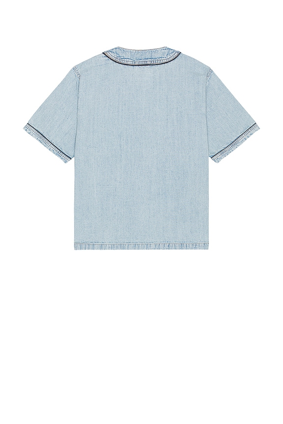 view 2 of 5 CHEMISE EN JEAN BASEBALL in Light Heritage Wash
