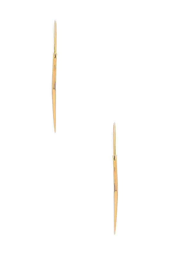 view 2 of 2 Egg Hoops in 14K Plated Gold