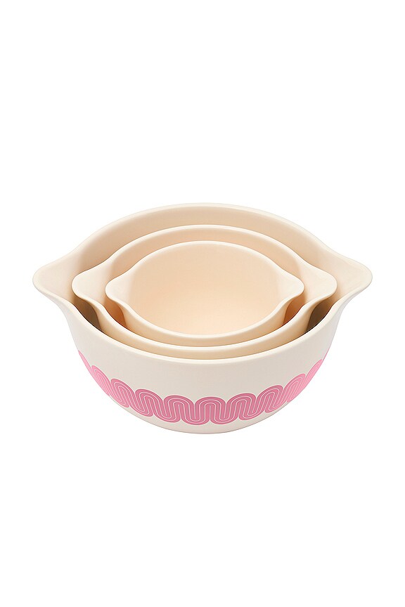 view 2 of 8 Stir Crazy Nested Mixing Bowl Set of 3 in Taffy