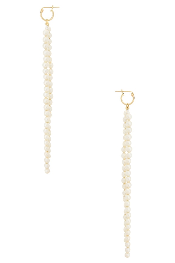 view 2 of 2 Payton Pearl Drop Earrings in Ivory
