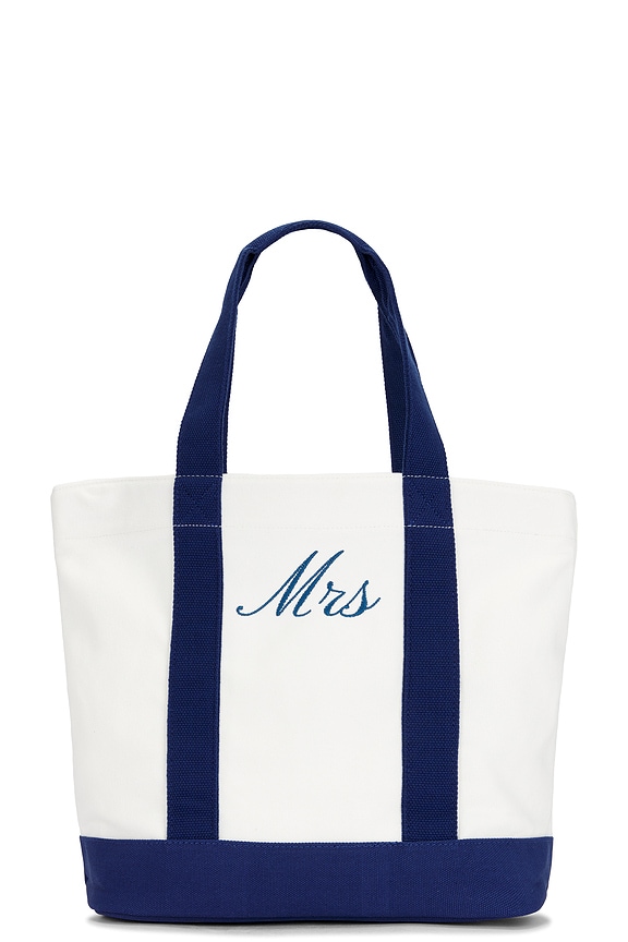 view 1 of 4 Bridal Canvas Tote Bag in Navy