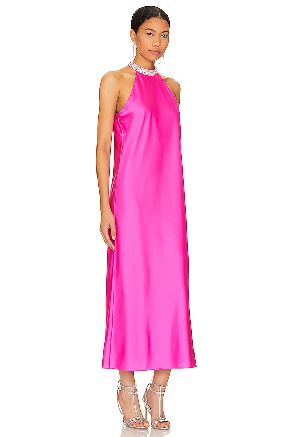 view 2 of 3 ROBE DOS-NU JOSIE in Hot Pink