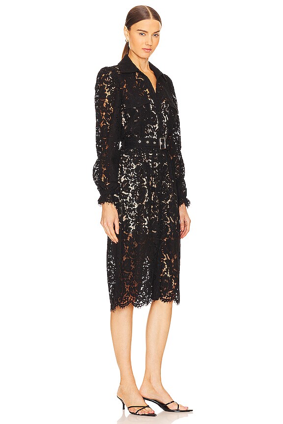 view 2 of 4 КРУЖЕВНОЕ ПЛАТЬЕ CECEILIA in Black & Beige