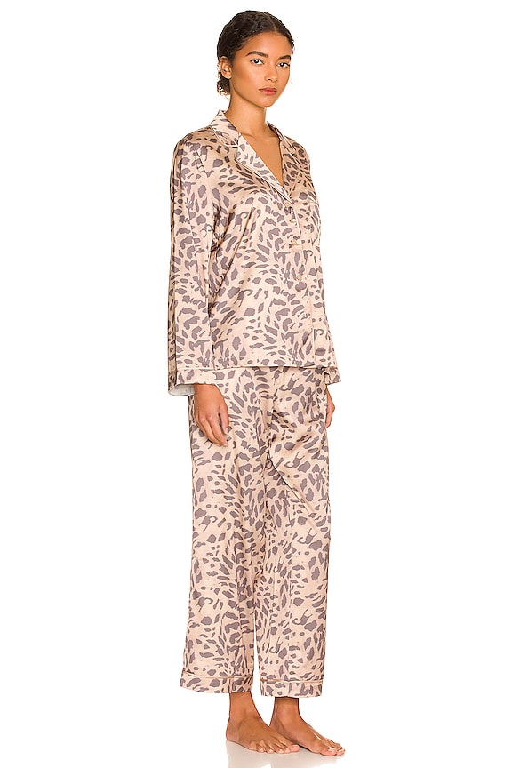 view 2 of 3 Nikki Pajama Set in Soft Leopard
