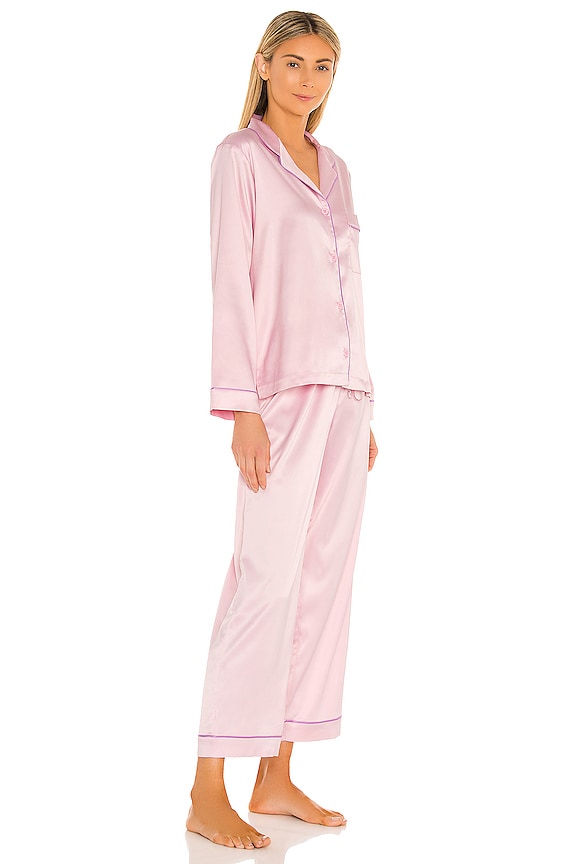 view 2 of 3 Nikki Pajama Set in Pastel Pink & Lilac