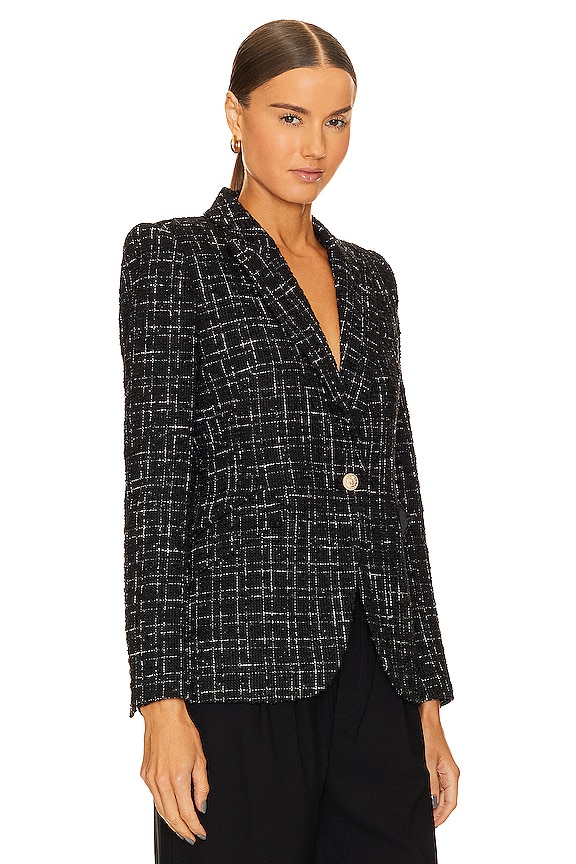 view 2 of 5 Hannah Tweed Blazer in Black & White Window