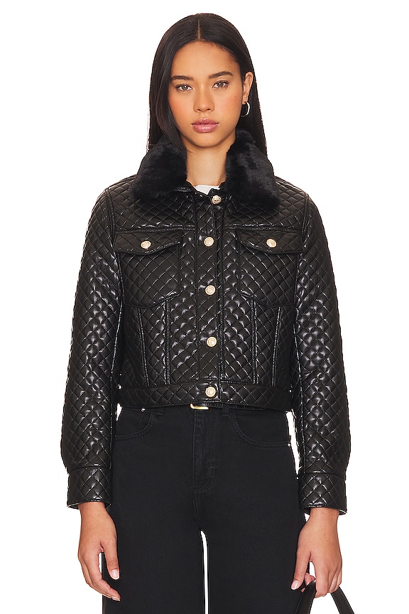 view 2 of 5 Phoenix Faux Fur Jacket in Black