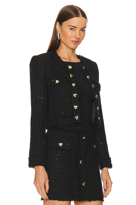 view 2 of 5 Vera Tweed Jacket in Black