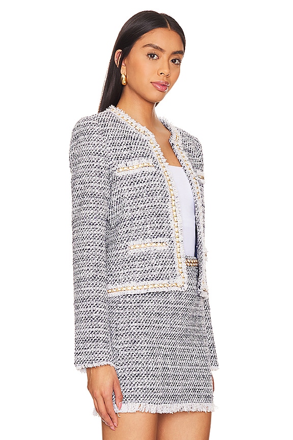 view 2 of 5 BLOUSON SERENA in White & Indigo