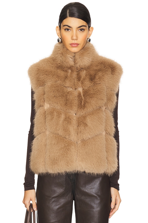 view 2 of 5 GILET ROSARIO in Toffee