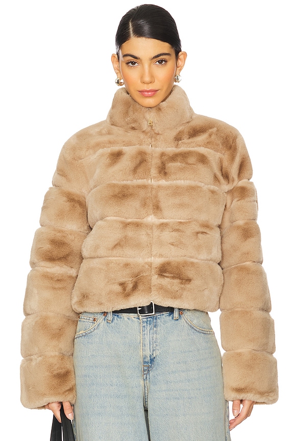 view 2 of 5 Tala Faux Fur Jacket in Toffee