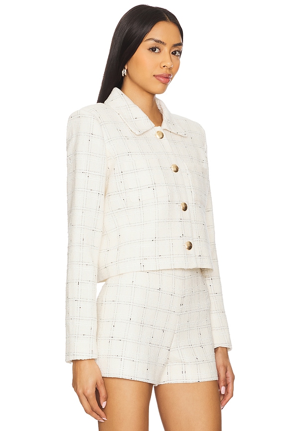 view 2 of 5 Patricia Tweed Jacket in White&black
