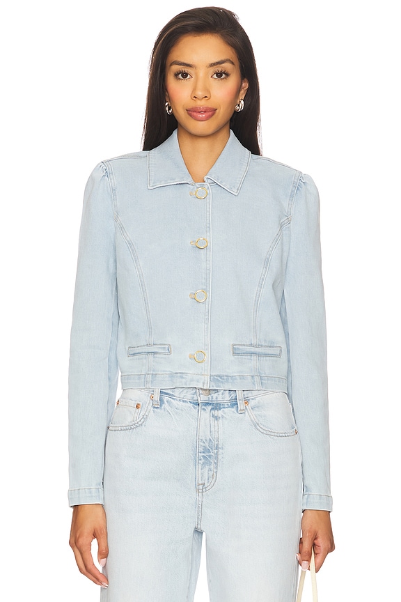 view 1 of 4 Lombardi Denim Blazer in Sky Blue