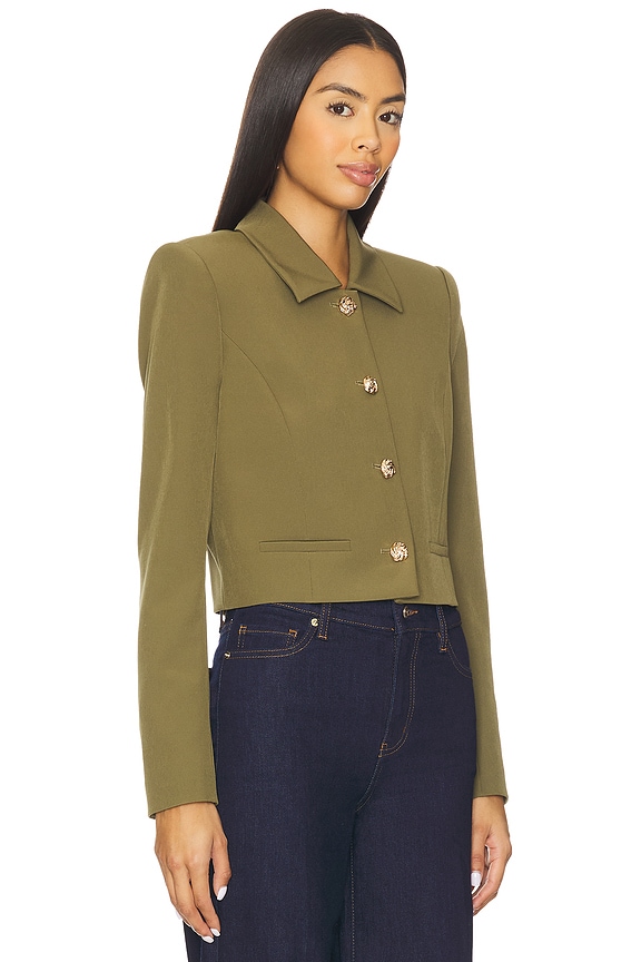 view 2 of 4 Oliver Crepe Jacket in Olive
