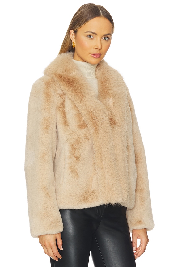 Generation Love Dasha Faux Fur Jacket in Beige | REVOLVE