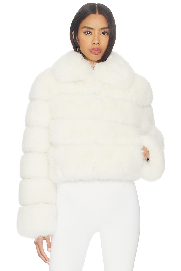 view 2 of 5 Madison Faux Fur Jacket in White