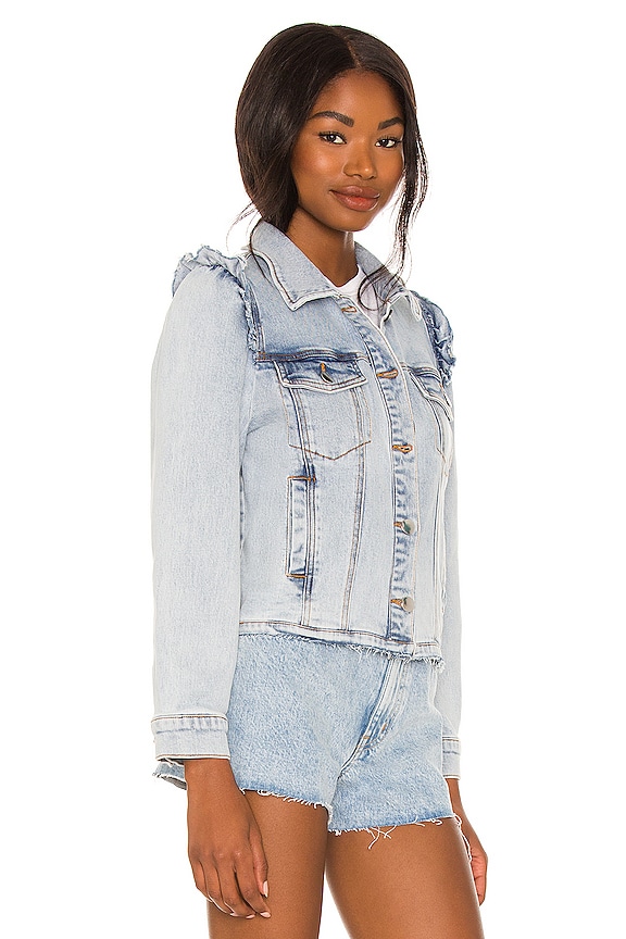 view 2 of 4 BLOUSON EN JEAN FRIDA in Light Blue