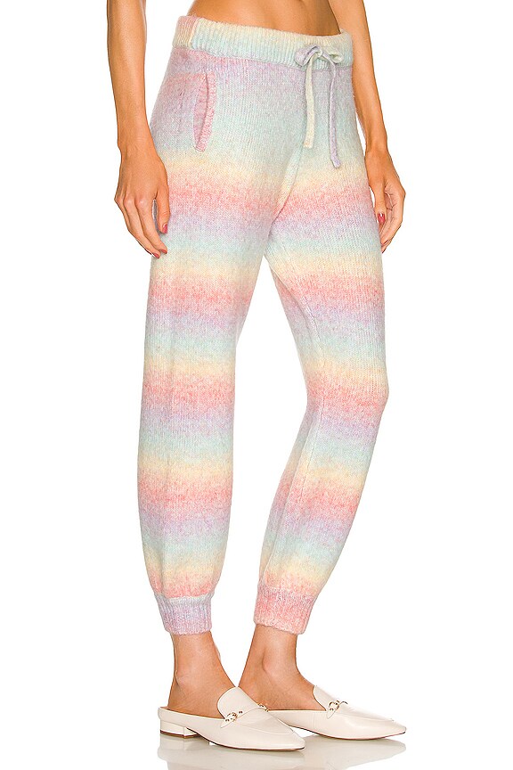 view 2 of 4 Sandra Rainbow Knit Jogger in Rainbow Space Dye