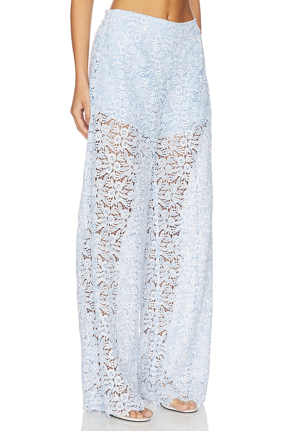 view 2 of 6 PANTALON CLEO in Light Blue & White