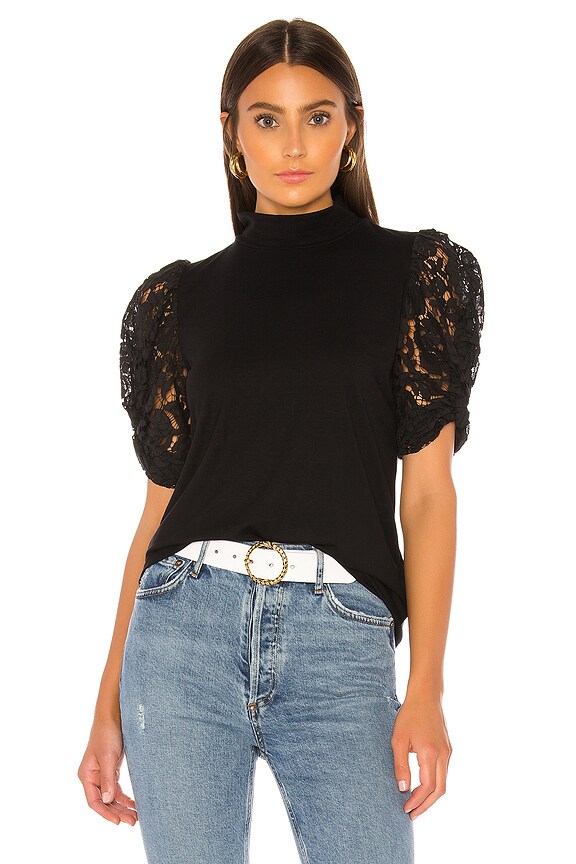 view 1 of 4 Alanna Lace Top in Black