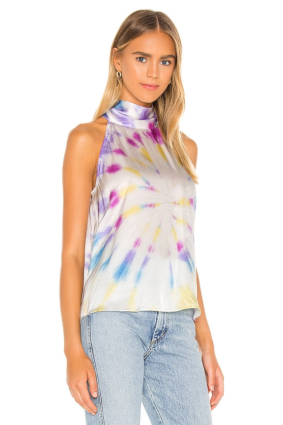 view 2 of 4 Kaylee Tie Dye Tank in Pastel Multi