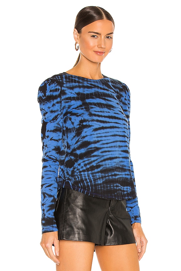 view 2 of 4 Josephine Tie Dye Top in Cobalt & Black