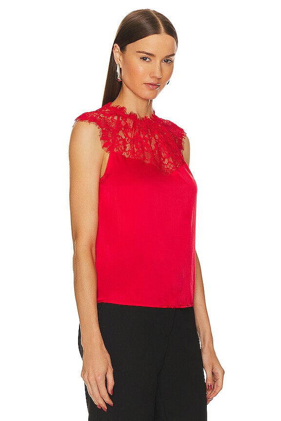 view 2 of 4 Annalise Top in Red