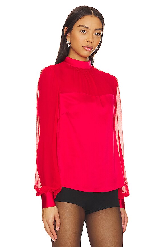 view 2 of 4 Agnes Blouse in Red