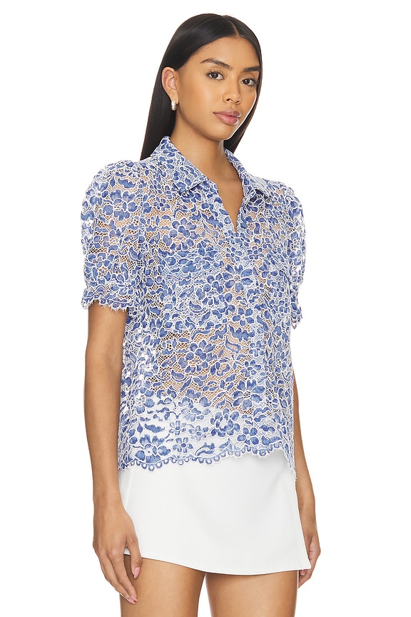 view 2 of 5 CAMISA MINA in Blue & White