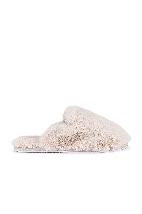 view 1 of 5 Lois Vegan Fur Slippers in Stone