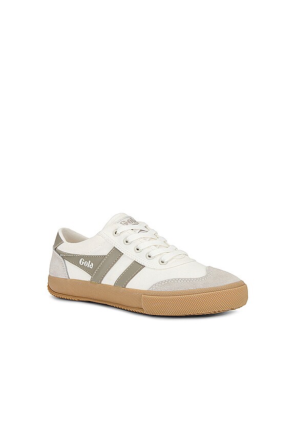 view 2 of 6 Badminton Sneaker in Off White, Feather Grey, & Gum
