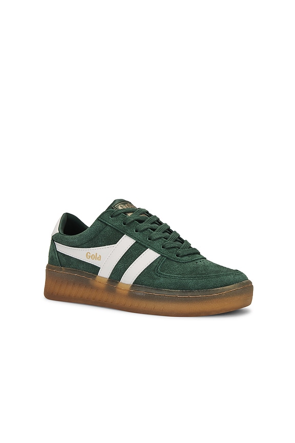 view 2 of 6 Grandslam Suede Sneaker in Evergreen, Off White, & Gum