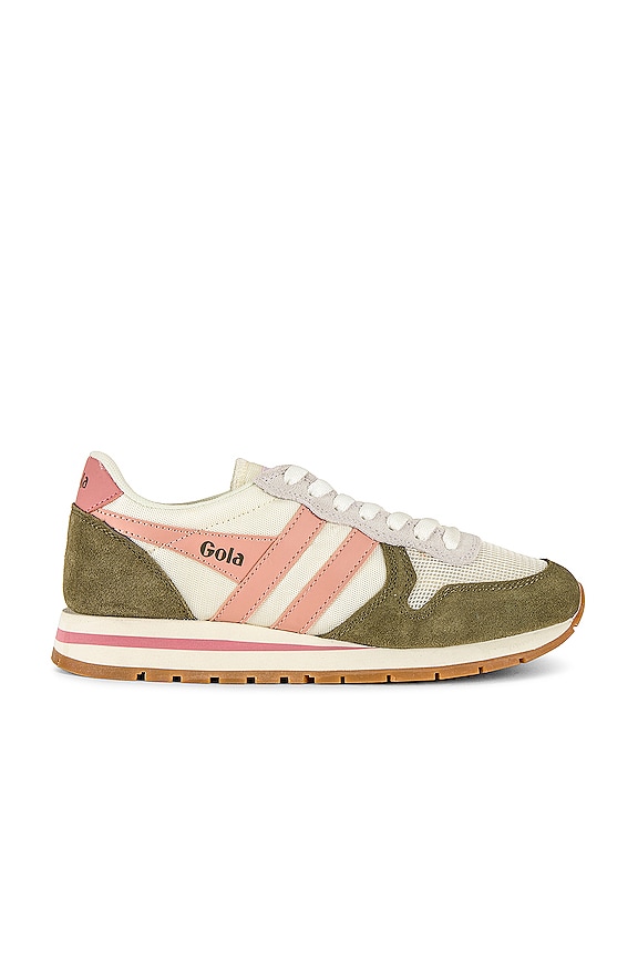 view 1 of 6 Daytona Sneaker in Off White, Khaki, & Pearl Pink