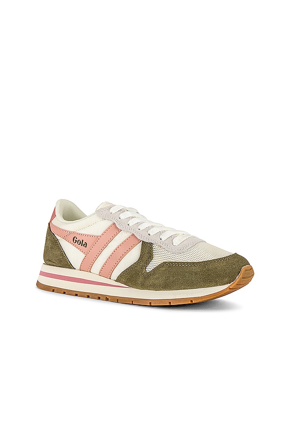 view 2 of 6 Daytona Sneaker in Off White, Khaki, & Pearl Pink