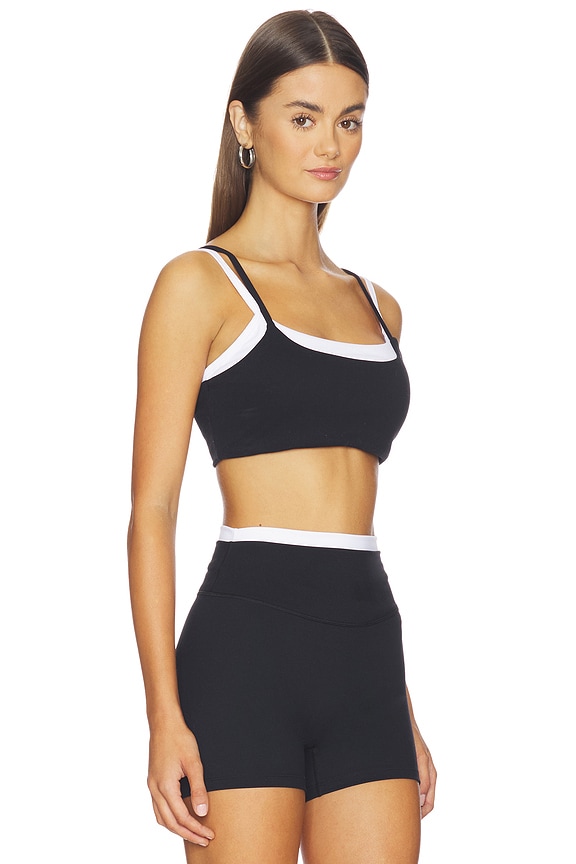 view 2 of 4 Double Layer Strydeform Bra in Black & White