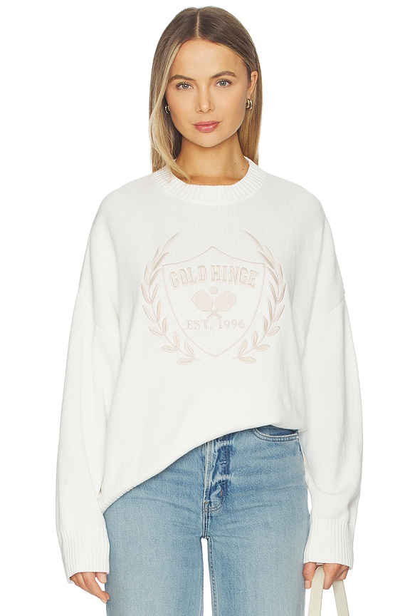 view 1 of 5 Oversized Crest Sweater in Ivory