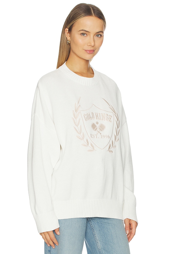 view 2 of 5 Oversized Crest Sweater in Ivory
