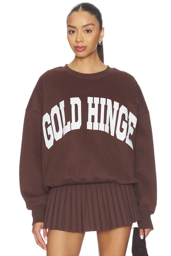 view 1 of 4 SWEAT SWEATSHIRT in Dark Brown