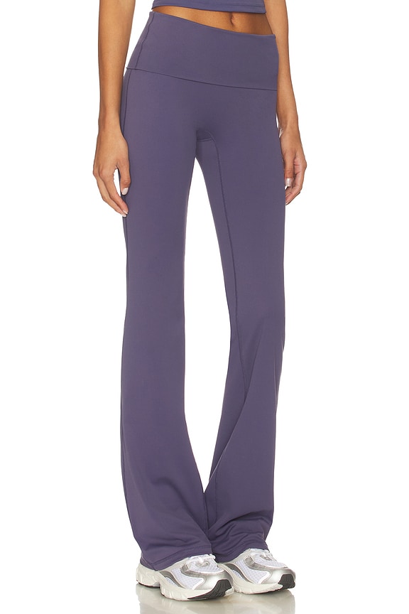 view 2 of 6 Essentials Foldover Flare Pant in Pale Indigo