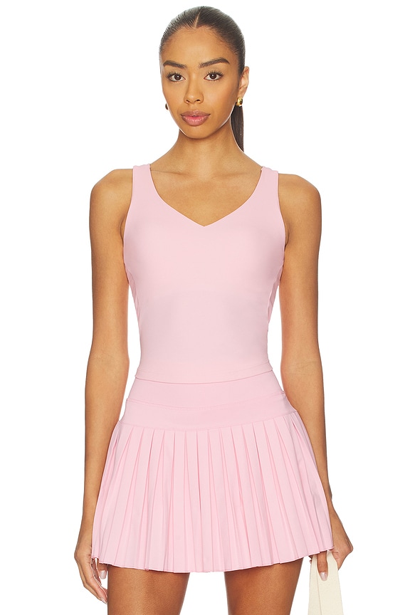 view 2 of 5 Open Back Sweetheart Tank Top in Almond Blossom