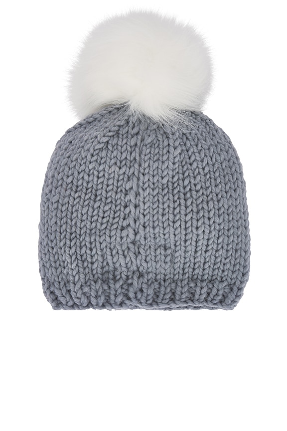view 2 of 2 Heart Toque Beanie in Stone & Snow