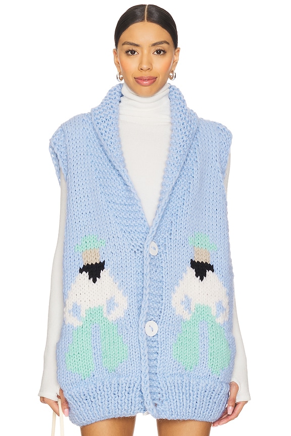 view 2 of 5 Cowboy Swing Vest in Blue Bird