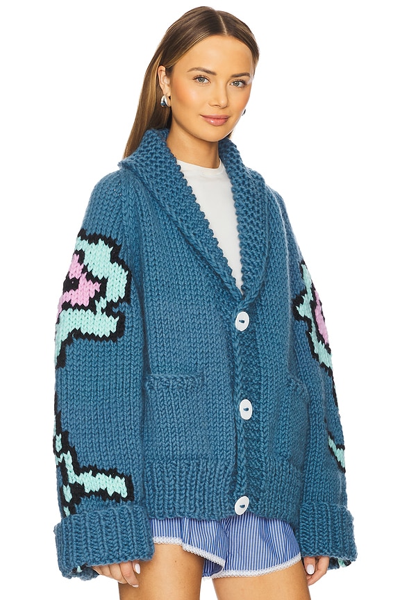 view 2 of 4 FLOWER 가디건 in Midnight