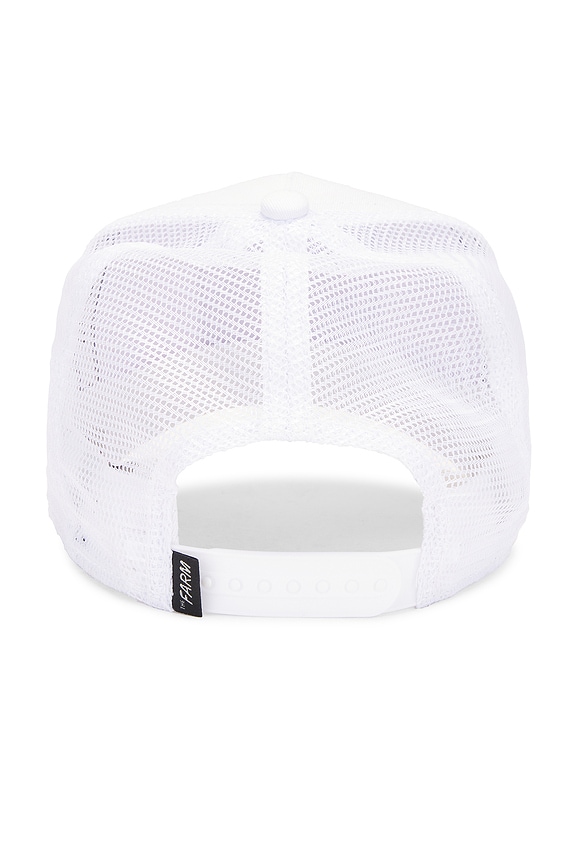 view 2 of 3 The White Tiger Hat in White