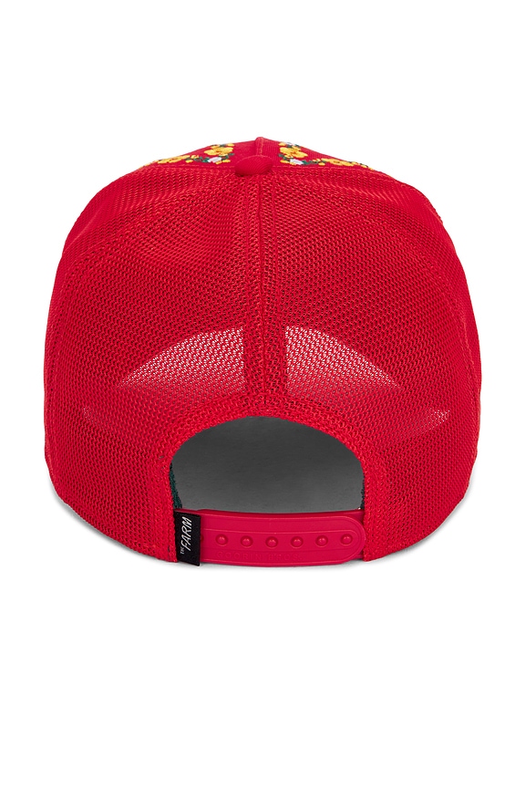 view 2 of 3 CASQUETTE SMELL THE FLOWERS in Red