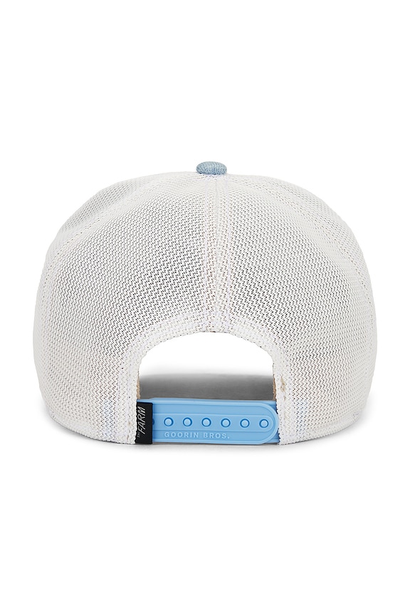 view 2 of 3 Rooster Fan Institution Ball Club Trucker Hat in White