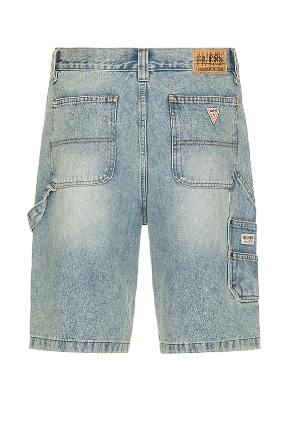 view 2 of 6 Panel Carpenter Short in Tinted Light Wash