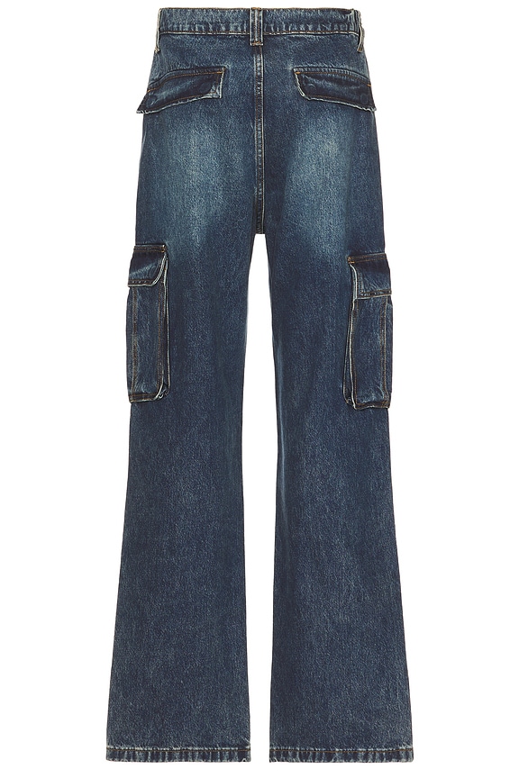 view 2 of 5 Denim Cargo Pant in Dark Wash