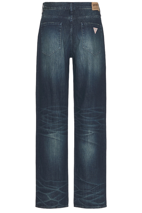 view 2 of 5 Baggy Jeans in Cross Hatch Dark Wash